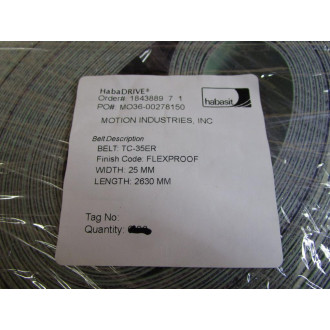Habasit TC-35ER HabaDRIVE Flat Belt TC35ER 2630 MM