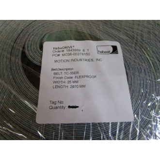 Habasit TC-35ER HabaDRIVE Flat Belt TC35ER 2970 MM