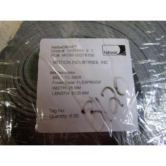 Habasit TC-35ER HabaDRIVE Flat Belt TC35ER 3120 MM