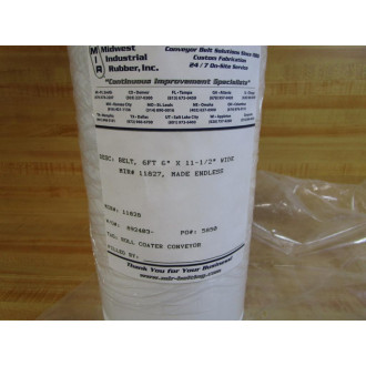 Midwest Industrial Rubber 11827 Belt 6'6" x 11-12"