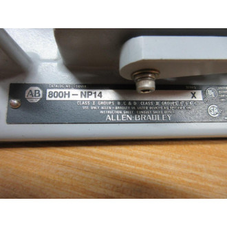 Allen Bradley 800H-1HJ7 Station 800H-1HZX7 800H-NP14 Cover Only - New No Box