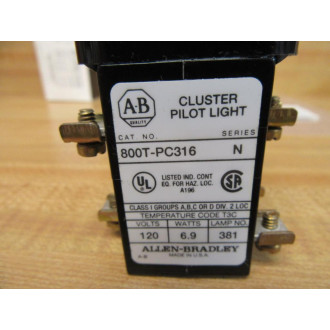 Allen Bradley 800T-PC316CAXA Pilot Light