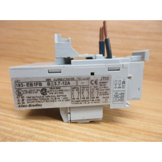 Allen Bradley 193-EB1FB Overload Relay 193EB1FB Chipped Corner - Used