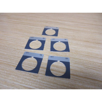 Allen Bradley 800T-X529 OnOff Legend Plate 800TX529 (Pack of 5)