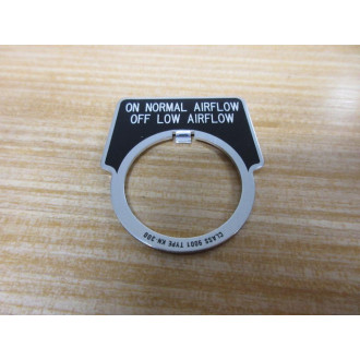 Square D 9001-KN-300 Legend Plate "NormalLow Airflow" (Pack of 7) - New No Box