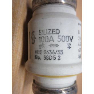 Siemens 5SD5 2 100A Fuse 5SD52 - New No Box