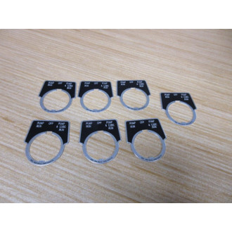 Square D 9001-KN-300 Legend Plate "Pump Run" (Pack of 7) - New No Box