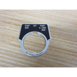 Square D 9001-KN-300 Legend Plate "Pump Run" (Pack of 7) - New No Box