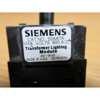 Siemens 52AATK Transformer Lighting Module - Used