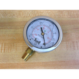 Winters 36TW19 2.5" SS Liquid-Filled Vacuum Gauge 5279717