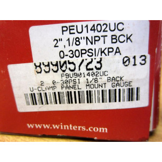 Winters PEU1402UC 2" EconoU-clamp Pressure Gauge 89905723
