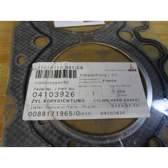 Deutz 0410-3926 Cylinder Head Gasket 04103926