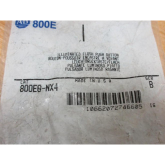 Allen Bradley 800EQ-NX4 Illum. Push Button 800EQNX4