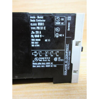 Square D 8501-PH 31 E Contactor 8501PH31E - Used