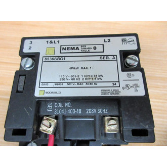 Square D 8536SBO1 Starter 8536SB01 - Used