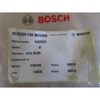 Bosch 54625932 Axle 25x230