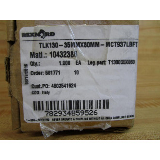 Rexnord T130035X060 Bushing TLK130