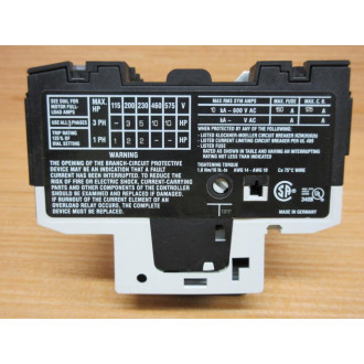 KlocknerMoeller PKZM0-16 1-1.6A Circuit Breaker PKZMO-16 - Used
