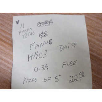 Fanuc HM03 Daito 0.3A Fuse (Pack of 5) - New No Box