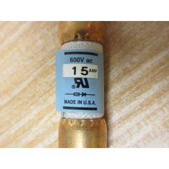 Cooper Bussman KAC 15 Buss 15A Rectifier Fuse KAC15 (Pack of 3)