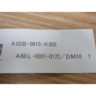 Fanuc A03B-0815-K002 1A Fuse A60-L-001-0172 (Pack of 2)