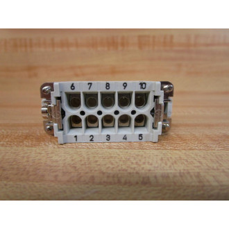 Harting Han 10A-F Female Insert Connector Han10AF (Pack of 2) - New No Box