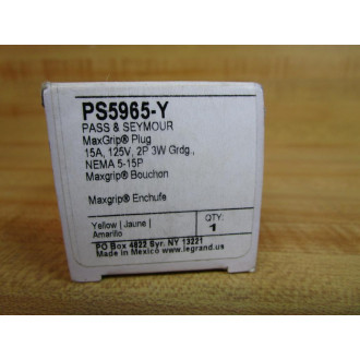 Pass & Seymour Legrand PS5965-Y MaxGrip Plug PS5965Y