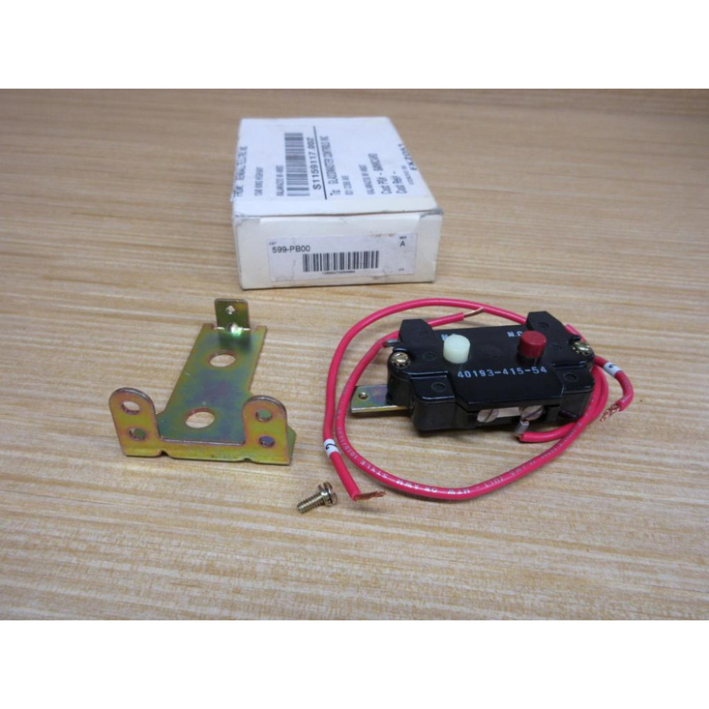 Allen Bradley 599-PB00 Push Button Switch Assembly 599-PBOO WO Push Buttons
