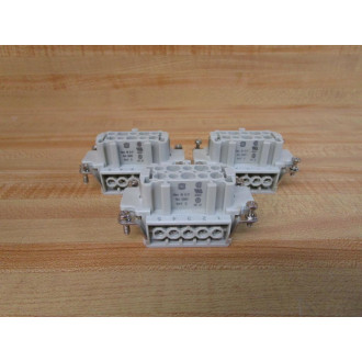 Harting Han 10 E-F Female Connector Han10EF (Pack of 3) - New No Box