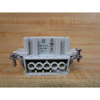 Harting Han 10 E-F Female Connector Han10EF (Pack of 3) - New No Box