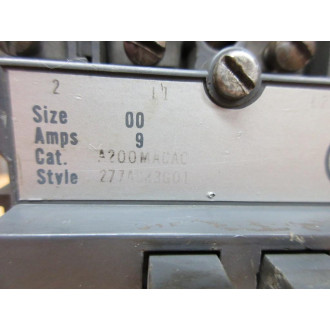 Westinghouse A200MACAC Motor Starter 277A083G01 - Used