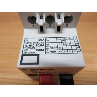 KlocknerMoeller PKZM1-20 16-20A Circuit Breaker PKZM120 - New No Box