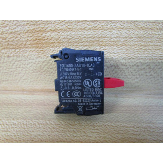 Siemens 3SU1400-2AA10-1CA0 Contact Block 3SU14002AA101CA0