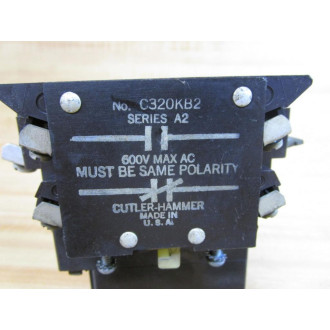 Cutler Hammer A50CNO Eaton Starter A50CN0 WContact C320KB2 - Used