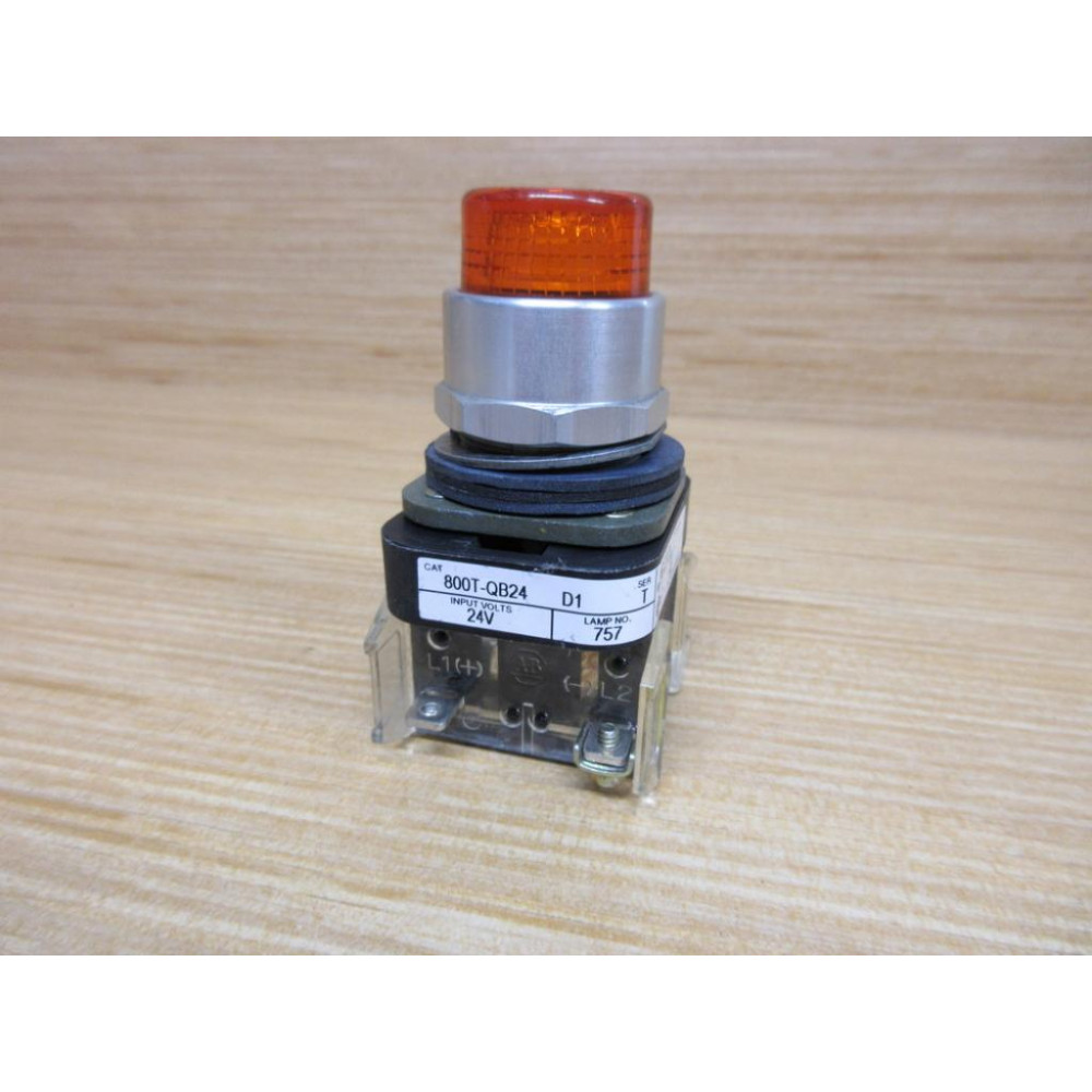 Allen Bradley 800T-QB24AD1 Button 800TQB24AD1 W800T-XD1, 800T-Blank Amber - New No Box