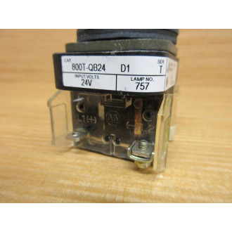 Allen Bradley 800T-QB24AD1 Button 800TQB24AD1 W800T-XD1, 800T-Blank Amber - New No Box