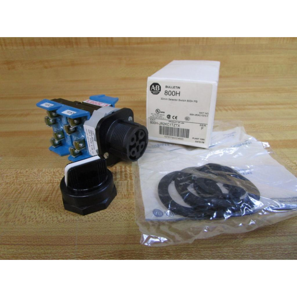 Allen Bradley 800H-JR2KC1TZTX Selector Switch 800HJR2KC1TZTX W800T-XAR