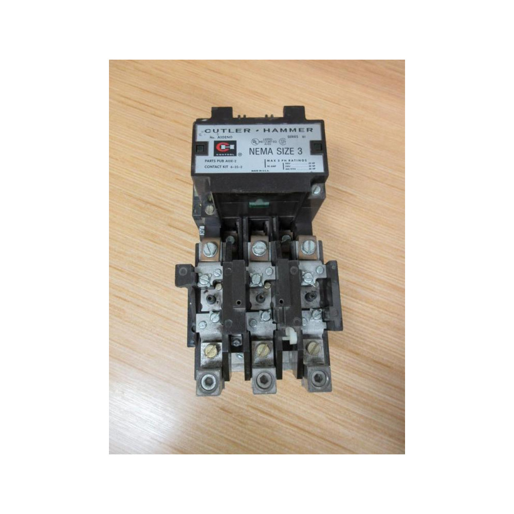 Cutler Hammer A10EN0 Starter A1OENO Damaged Overload - Used