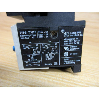 Square D 9065-TE3.7 Thermal Overload Relay 9065TE37 - Used