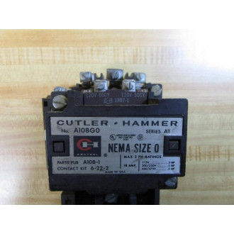 Cutler Hammer A10BG0 Starter W1887-1 WContacts WOverload Relay - Used