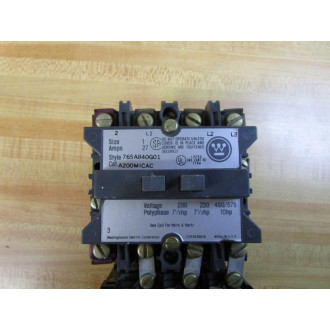 Westinghouse A200MICAC Starter Style:765A840G01 - Used
