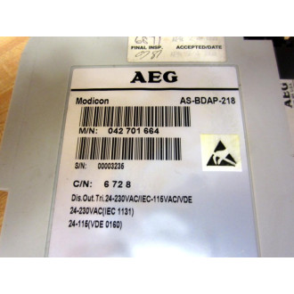 AEG AS-BDAP-218 Output Module DAP 218AS-DAP-218 (Pack of 2) - Used