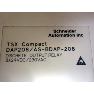 Schneider DAP 208AS-BDAP-208 Output Relay DAP208ASBDAP208 - Used