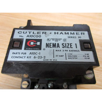 Cutler Hammer A10CG0 Motor Starter Coil 1887-2: 220240V - Used