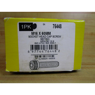 Holo-Krome 76448 Allen Socket Head Cap Screw M16 X 60MM (Pack of 17)