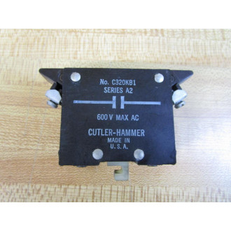 Cutler Hammer C320KB1 Eaton Auxiliary Contact (Pack of 2) - Used
