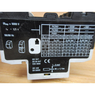 Moeller PKZM0-0.25 Manual Motor Protector PKZM0025 - New No Box