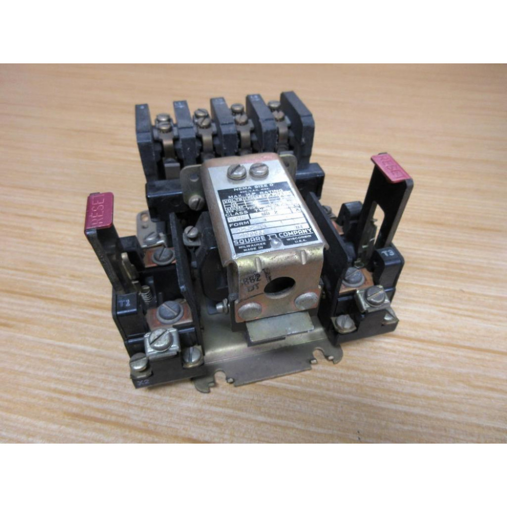 Square D 8536-B0-2-4252-S3 Starter 8536-B0-2 110120V W (2) Relays - Used