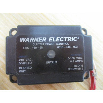 Warner Electric 6013-448-002 Clutch Brake Control CBC-160-2N - New No Box