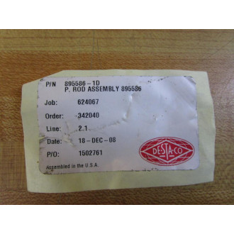 Destaco 895586-1D Rod Assembly 895586 Missing Bushing - New No Box